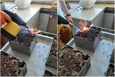 Experimental short-time wildfire simulation—Physicochemical changes of forest mucky topsoil